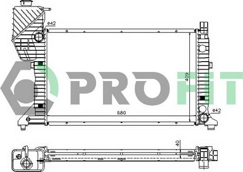 Profit PR 3546A2 - Radiators, Motora dzesēšanas sistēma autodraugiem.lv