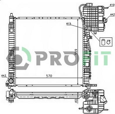 Profit PR 3560A1 - Radiators, Motora dzesēšanas sistēma autodraugiem.lv