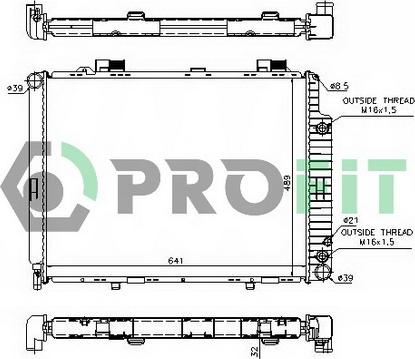 Profit PR 3563A1 - Radiators, Motora dzesēšanas sistēma autodraugiem.lv