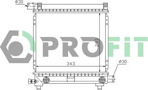 Profit PR 3524A5 - Radiators, Motora dzesēšanas sistēma autodraugiem.lv