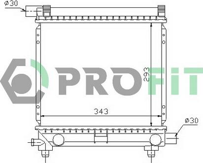 Profit PR 3524A1 - Radiators, Motora dzesēšanas sistēma autodraugiem.lv