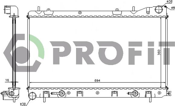 Profit PR 3032A1 - Radiators, Motora dzesēšanas sistēma autodraugiem.lv