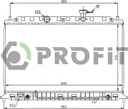 Profit PR 2910A6 - Radiators, Motora dzesēšanas sistēma autodraugiem.lv