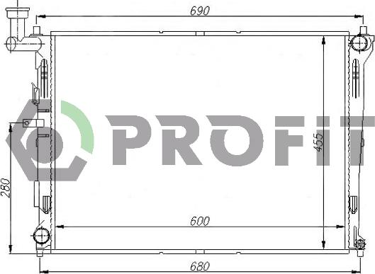 Profit PR 2910A1 - Radiators, Motora dzesēšanas sistēma autodraugiem.lv