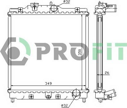 Profit PR 2911A1 - Radiators, Motora dzesēšanas sistēma autodraugiem.lv