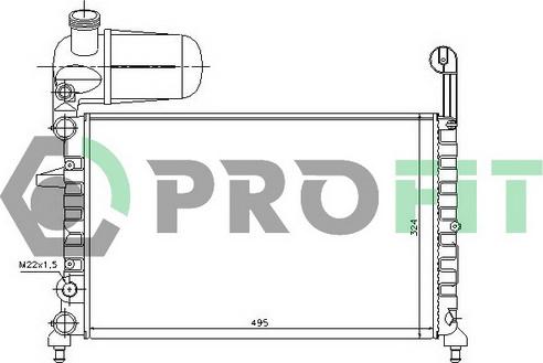 Profit PR 2410A1 - Radiators, Motora dzesēšanas sistēma autodraugiem.lv