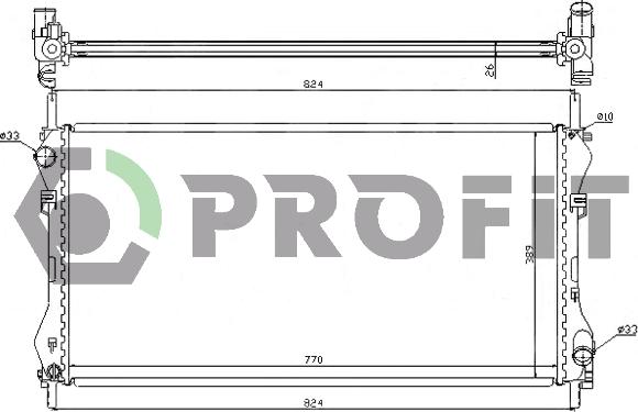 Profit PR 2565A1 - Radiators, Motora dzesēšanas sistēma autodraugiem.lv