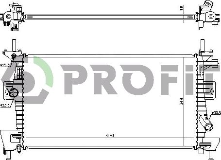 Profit PR 2563A5 - Radiators, Motora dzesēšanas sistēma autodraugiem.lv