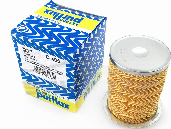 Purflux C496 - Degvielas filtrs autodraugiem.lv