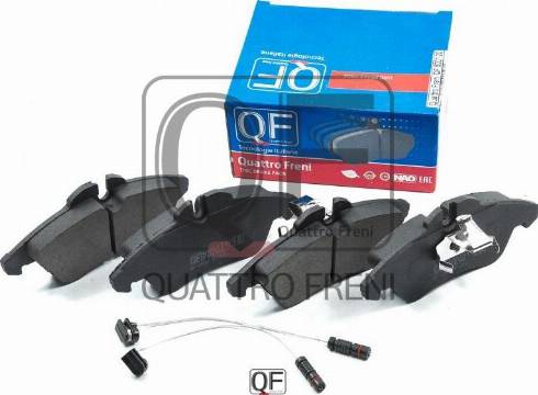 Quattro Freni QF500120 - Bremžu uzliku kompl., Disku bremzes autodraugiem.lv