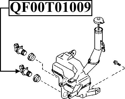 Quattro Freni QF00N00114 - Ūdenssūknis, Stiklu tīrīšanas sistēma autodraugiem.lv