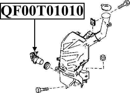 Quattro Freni QF00N00115 - Ūdenssūknis, Stiklu tīrīšanas sistēma autodraugiem.lv