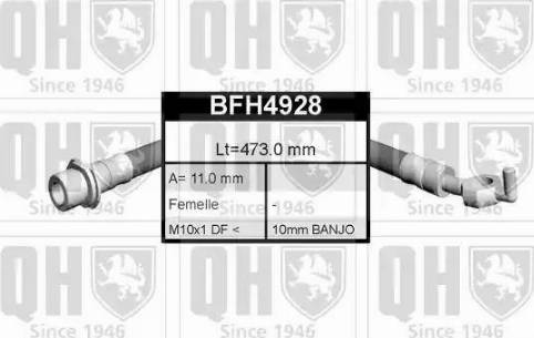 Quinton Hazell BFH4928 - Bremžu šļūtene autodraugiem.lv