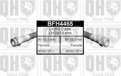 Quinton Hazell BFH4465 - Bremžu šļūtene autodraugiem.lv