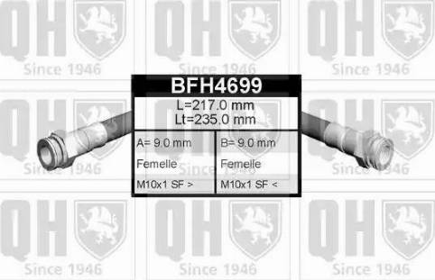 Quinton Hazell BFH4699 - Bremžu šļūtene autodraugiem.lv