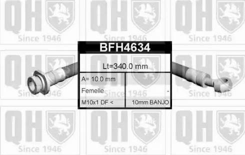 Quinton Hazell BFH4634 - Bremžu šļūtene autodraugiem.lv