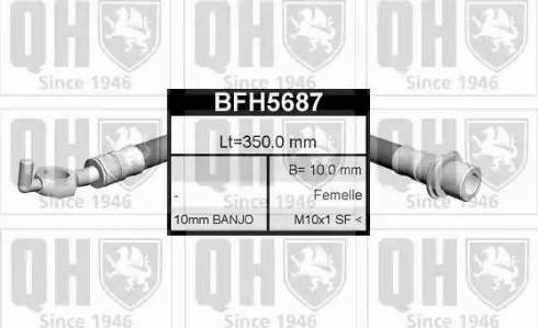 Quinton Hazell BFH5687 - Bremžu šļūtene autodraugiem.lv