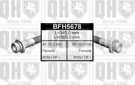 Quinton Hazell BFH5678 - Bremžu šļūtene autodraugiem.lv