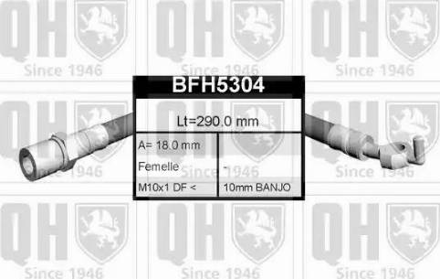 Quinton Hazell BFH5304 - Bremžu šļūtene autodraugiem.lv