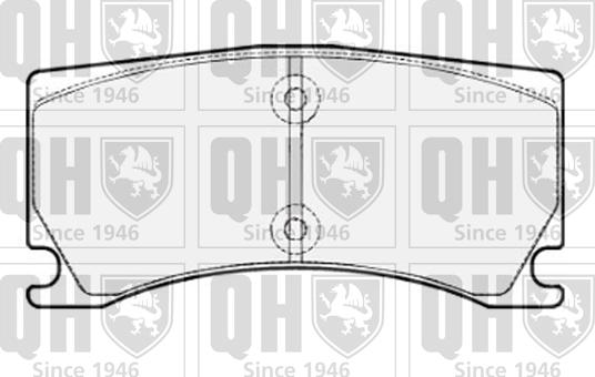 Quinton Hazell BP1701 - Bremžu uzliku kompl., Disku bremzes autodraugiem.lv