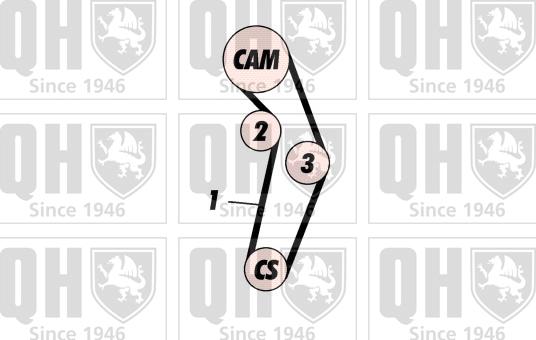 Quinton Hazell QBK528 - Zobsiksnas komplekts autodraugiem.lv