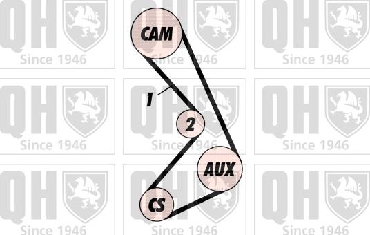 Quinton Hazell QBK109 - Zobsiksnas komplekts autodraugiem.lv