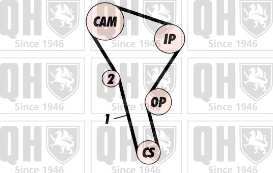 Quinton Hazell QBK134 - Zobsiksnas komplekts autodraugiem.lv