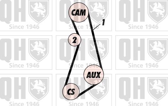 Quinton Hazell QBK131 - Zobsiksnas komplekts autodraugiem.lv