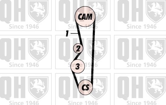 Quinton Hazell QBK352 - Zobsiksnas komplekts autodraugiem.lv