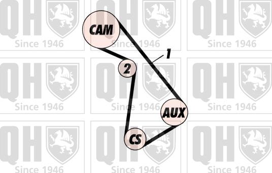 Quinton Hazell QBK276 - Zobsiksnas komplekts autodraugiem.lv