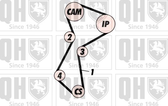 Quinton Hazell QBK781 - Zobsiksnas komplekts autodraugiem.lv