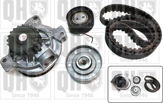 Quinton Hazell QBPK8060 - Ūdenssūknis + Zobsiksnas komplekts autodraugiem.lv