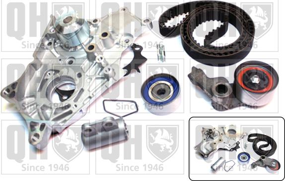 Quinton Hazell QBPK8021 - Ūdenssūknis + Zobsiksnas komplekts autodraugiem.lv