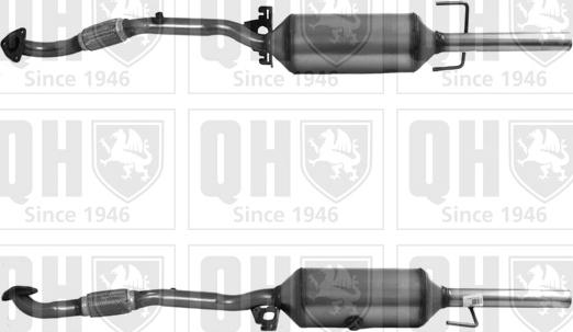 Quinton Hazell QDPF11154H - Nosēdumu / Daļiņu filtrs, Izplūdes gāzu sistēma autodraugiem.lv