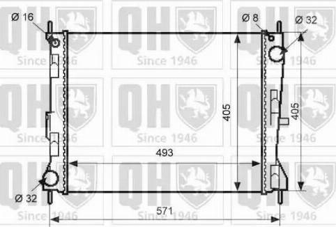 Quinton Hazell QER2492 - Radiators, Motora dzesēšanas sistēma autodraugiem.lv