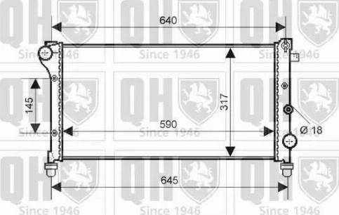 Quinton Hazell QER2149 - Radiators, Motora dzesēšanas sistēma autodraugiem.lv