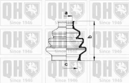 Quinton Hazell QJB944 - Putekļusargs, Piedziņas vārpsta autodraugiem.lv