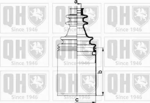 Quinton Hazell QJB952 - Putekļusargs, Piedziņas vārpsta autodraugiem.lv