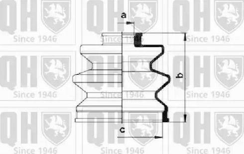 Quinton Hazell QJB291 - Putekļusargs, Piedziņas vārpsta autodraugiem.lv