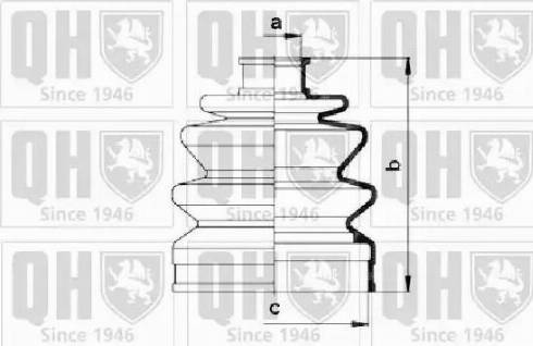 Quinton Hazell QJB765 - Putekļusargs, Piedziņas vārpsta autodraugiem.lv