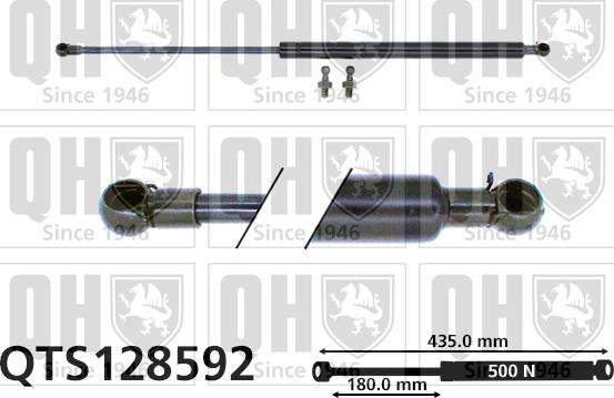 Quinton Hazell QTS128592 - Gāzes atspere, Bagāžas / Kravas nodalījuma vāks autodraugiem.lv