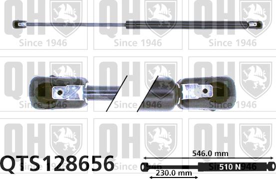 Quinton Hazell QTS128656 - Gāzes atspere, Bagāžas / Kravas nodalījuma vāks autodraugiem.lv