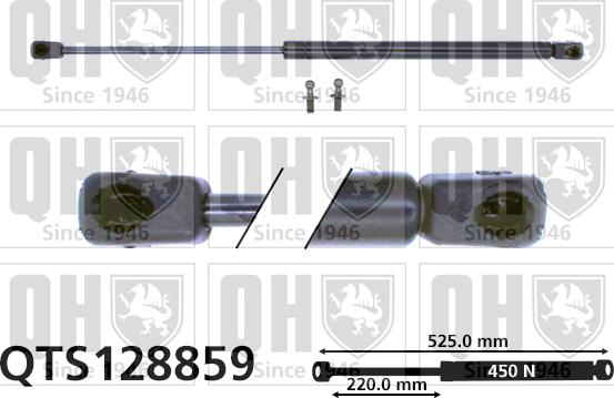 Quinton Hazell QTS128859 - Gāzes atspere, Bagāžas / Kravas nodalījuma vāks autodraugiem.lv