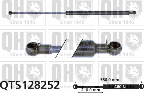 Quinton Hazell QTS128252 - Gāzes atspere, Bagāžas / Kravas nodalījuma vāks autodraugiem.lv