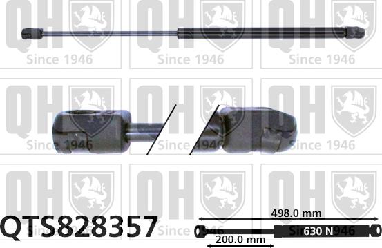 Quinton Hazell QTS828357 - Gāzes atspere, Bagāžas / Kravas nodalījuma vāks autodraugiem.lv