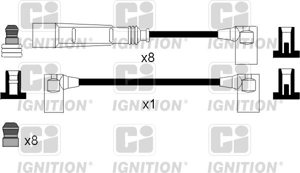 Quinton Hazell XC991 - Augstsprieguma vadu komplekts autodraugiem.lv