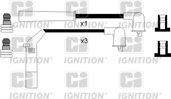 Quinton Hazell XC957 - Augstsprieguma vadu komplekts autodraugiem.lv