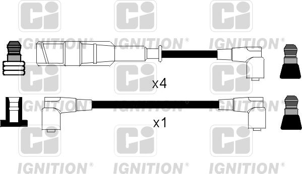 Quinton Hazell XC463 - Augstsprieguma vadu komplekts autodraugiem.lv