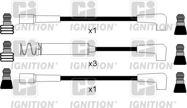 Quinton Hazell XC237 - Augstsprieguma vadu komplekts autodraugiem.lv