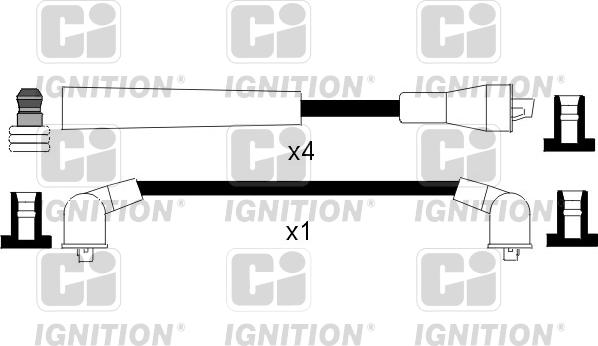 Quinton Hazell XC770 - Augstsprieguma vadu komplekts autodraugiem.lv